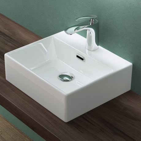 glasvilla Lavabo da Appoggio in Ceramica Lavabo Bagno Sospeso Lavandino Bagno con Nano Rivestimenti Brüssel206