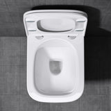 glasvilla Spülrandlos Wand WC schwarz Hänge WC + WC Sitz (mit Softclose) A112 NEU!!!