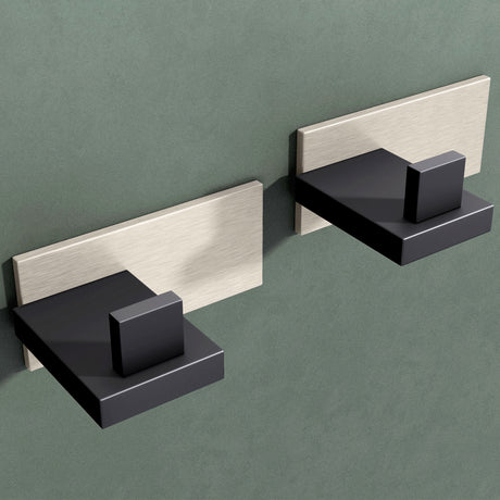 Glasvilla Design – Ganchos de pared de acero inoxidable Stalo-06 / Stalo-07 con montaje adhesivo o atornillado