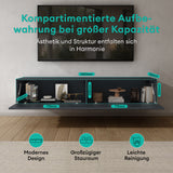 glasvilla Table TV Meuble TV Poignée Dissimulée avec Fermeture en Douceur Meuble Mural Bas pour Salon Fernsehschrank02