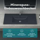 lavabo Glasvilla, lavabo encastré, meuble vasque, lavabo encastré en fonte minérale Col02