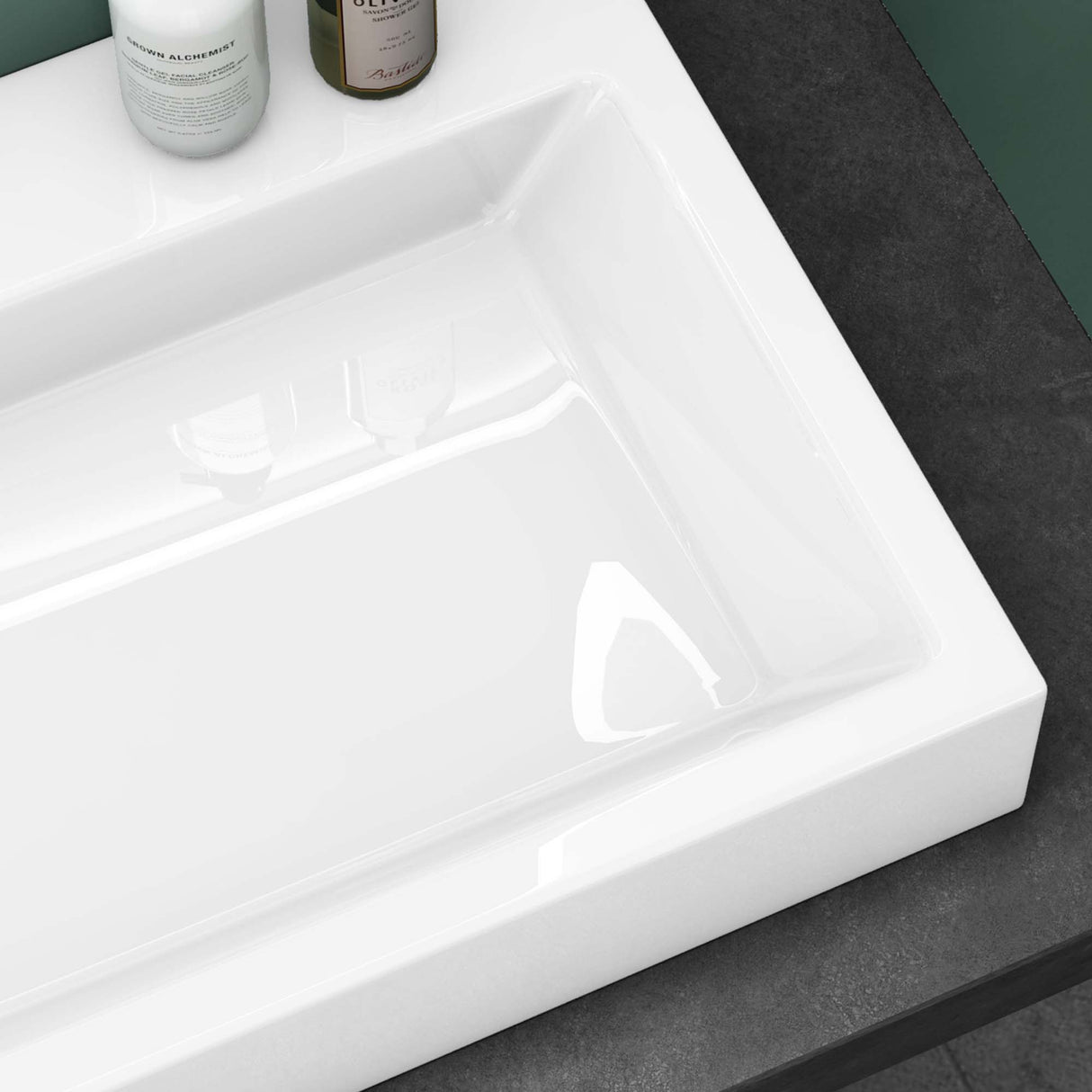 glasvilla Lavabo da Appoggio da Minerale Fuso Lavabo Bagno Sospeso Lavandino Bagno Rettangolare Colossum06