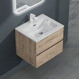 glasvilla Badmöbel-Set Waschtisch mit Unterschrank inkl. Soft-Close Waschbecken aus Mineralguss mit 2 Schubladen, Serie Aqualis