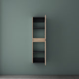 glasvilla Seitenschrank Badezimmerschrank mit 2 Türen und 4 Fächern Badregal Allzweckschrank Badschrank BTH: 35x20x120 cm Verona