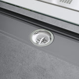 Receveur de douche Glasvilla pour cabine de douche, plat, rectangulaire, gris béton, en fonte minérale Corvus de haute qualité.