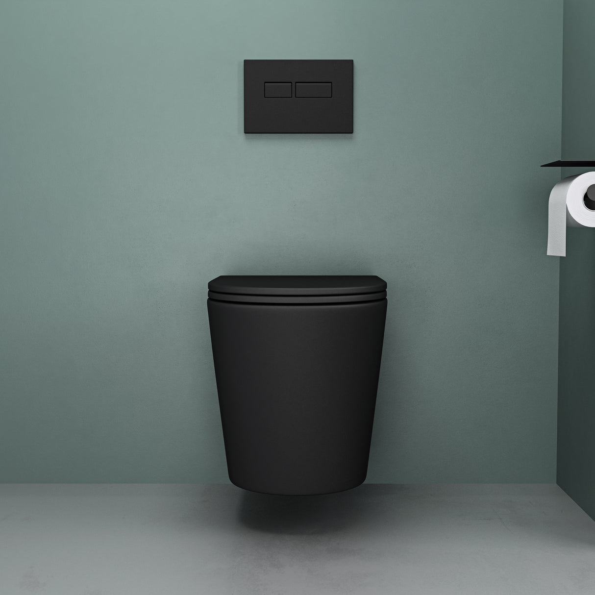 glasvilla Spülrandlos Wand WC Hänge WC Spülrandloses Toilette Softclose WC-Sitz Aachen108