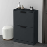 Glasvilla armoire à chaussures coffre à chaussures basculeur à chaussures LxPxH : 60x28x89 cm meuble à chaussures étroit meuble à chaussures01