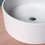 Vasque ronde Glasvilla 40x40x15cm Col804 à poser, sans trou de robinetterie ni trop-plein