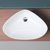 glasvilla lavabo lavabo de encimera cuenco lavabo de encimera de cerámica cuenco de encimera en blanco incl. recubrimiento nano Brüssel215