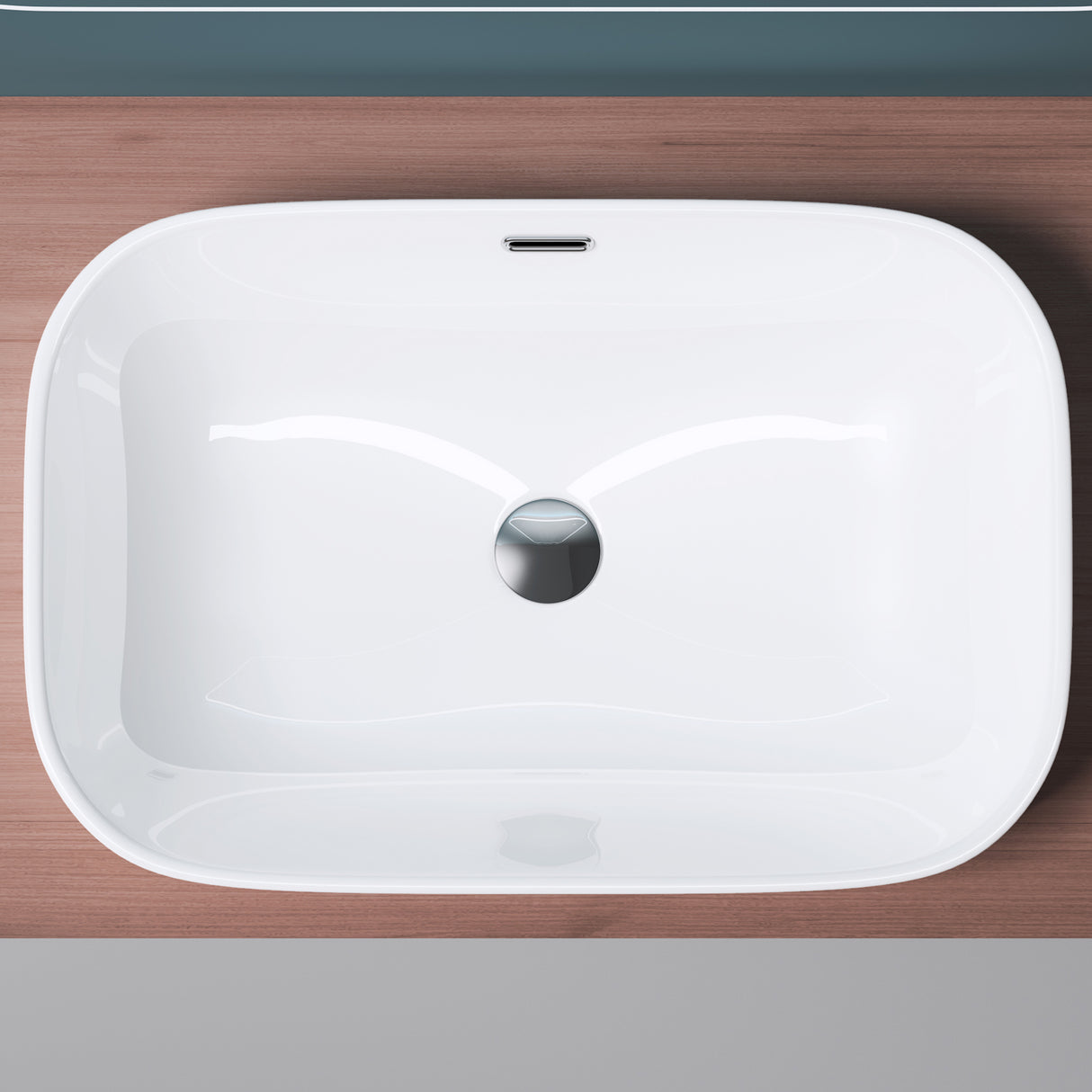 Lavabo Glasvilla, lavabo encastré avec nano-revêtement, céramique blanche, Bruxelles 5082