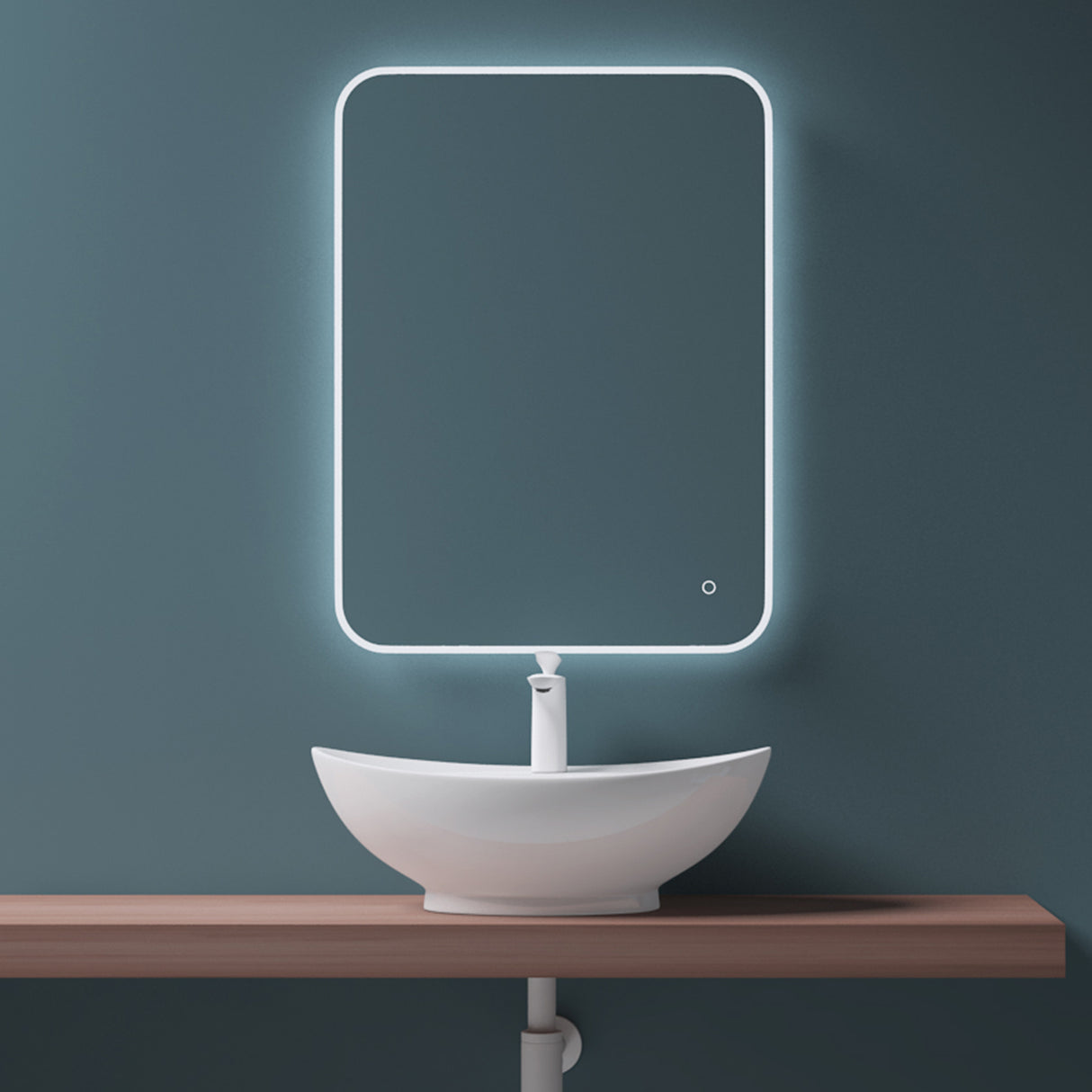 Vasque à poser Glasvilla, modèle Brussels 302 blanc, en céramique avec nano-revêtement