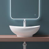 Vasque à poser Glasvilla, modèle Brussels 302 blanc, en céramique avec nano-revêtement