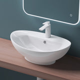 Vasque à poser Glasvilla, modèle Brussels 302 blanc, en céramique avec nano-revêtement