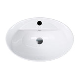 Vasque à poser Glasvilla, modèle Brussels 302 blanc, en céramique avec nano-revêtement