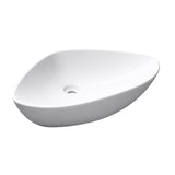 glasvilla lavabo lavabo de encimera cuenco lavabo de encimera de cerámica cuenco de encimera en blanco incl. recubrimiento nano Brüssel215