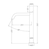 Robinetterie Glasvilla, robinet de salle de bain, robinet d'évier, installations de salle de bain, mitigeur monocommande WAO-7701