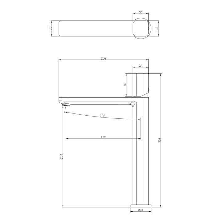 robinetterie Glasvilla, robinet de salle de bain, robinet d'évier, installations de salle de bain, mitigeur monocommande