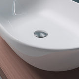 glasvilla lavabo de encimera cerámica en blanco con recubrimiento nano Bruselas322