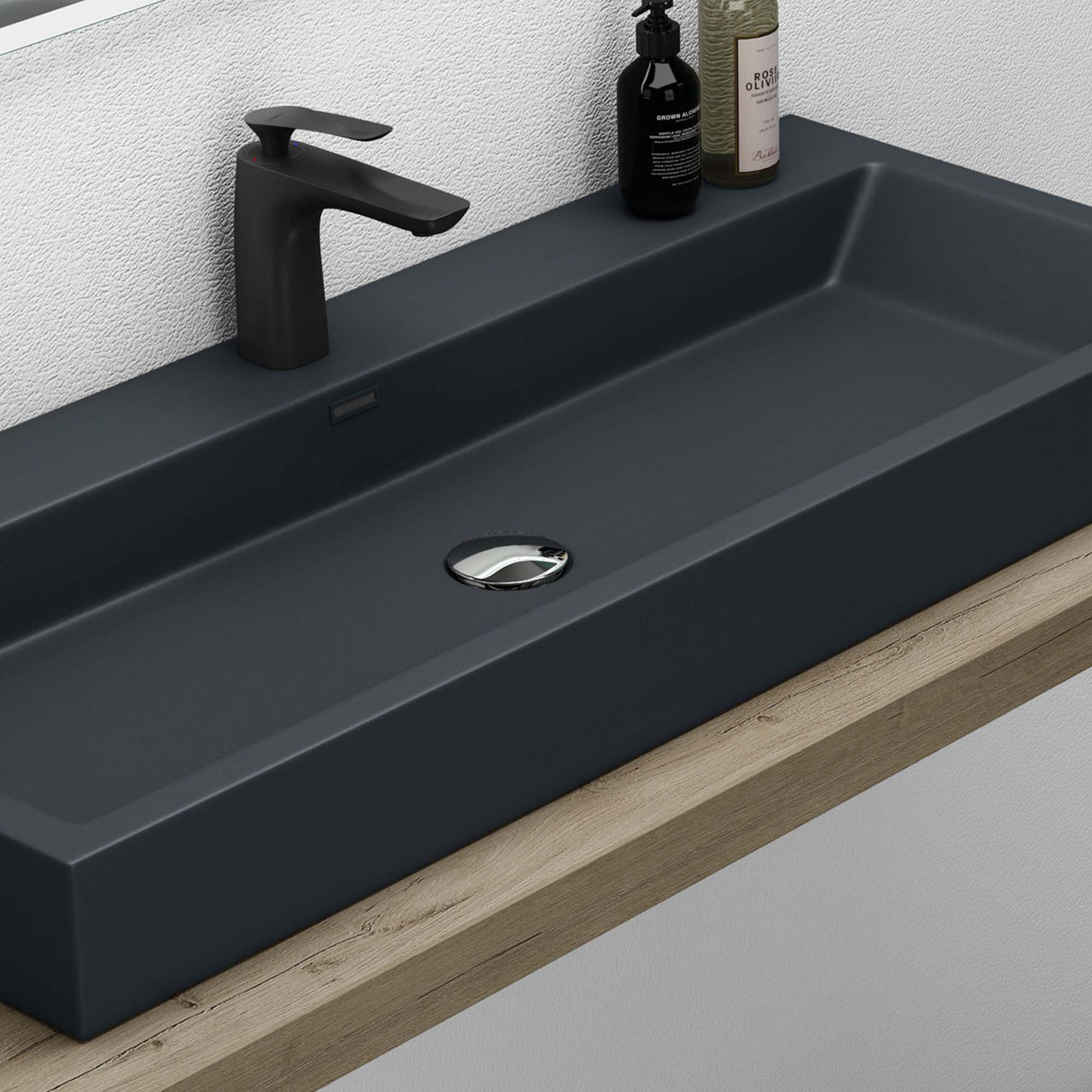 glasvilla Lavabo da Appoggio da Minerale Fuso Lavabo Bagno Sospeso Lavandino Bagno Rettangolare Colossum06