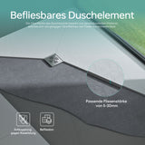 glasvilla Duschelement Duschboard befliesbar Duschelemente mit rinne Duschtasse bodeneben Gefälleplatte XPS