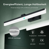 lámpara de espejo LED de 40 cm para baño | lámpara de espejo, 6000K lámpara de baño | giratoria 180° 9W Luxaris