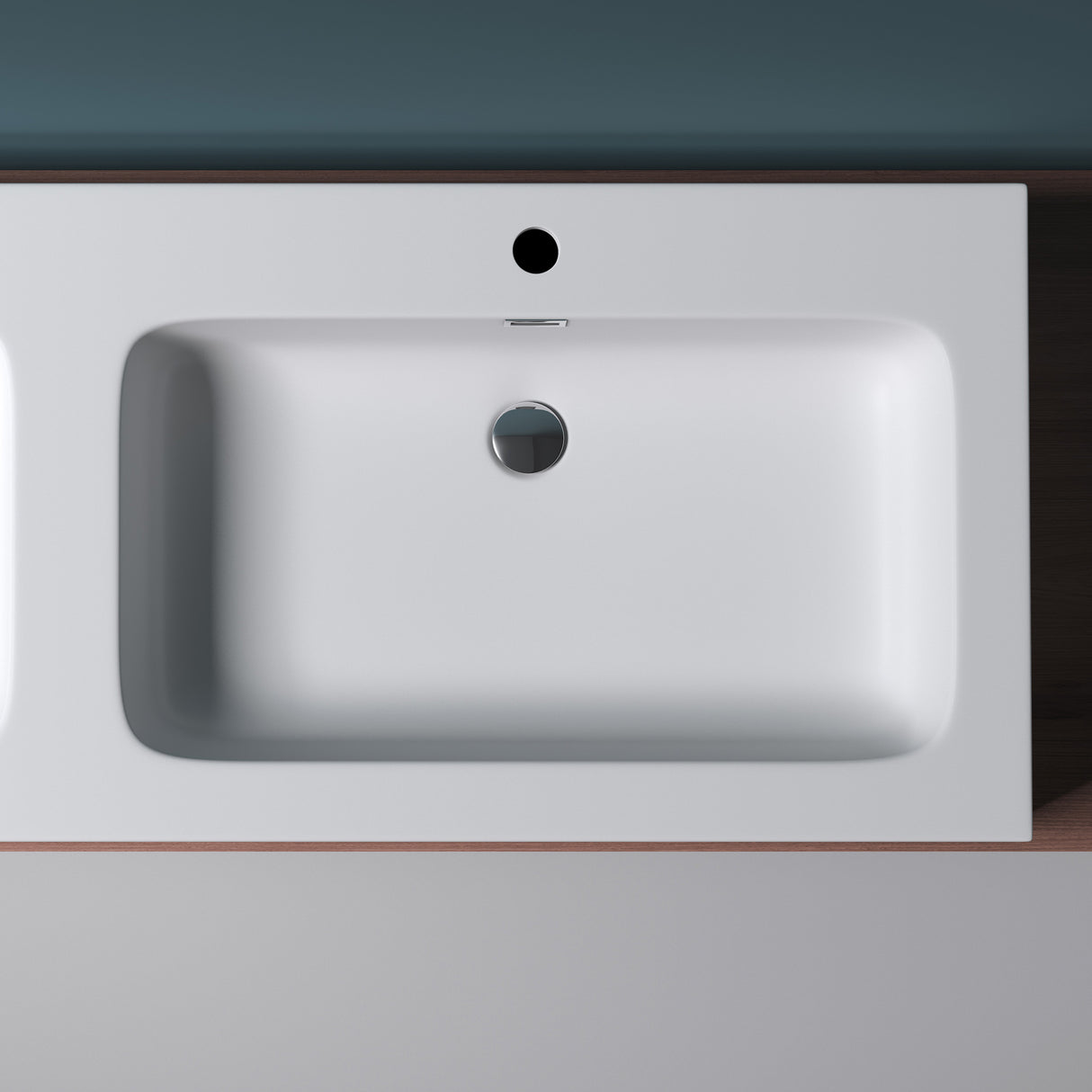 glasvilla Doppelwaschbecken Aufsatzwaschbecken Hängewaschbecken Waschbecken mineralguss Waschplatz Waschtisch Col830