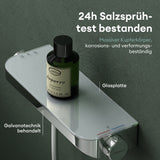 glasvilla Thermostat Badewannenarmatur mit Handbrause Wannenarmatur Wannenthermostat 4 Strahlarten Wandarmatur für Badewanne aus Messing inkl. Brauseschlauch Duschsystem8