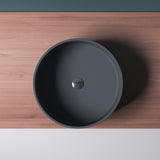 Vasque ronde Glasvilla 40x40x15cm Col804 à poser, sans trou de robinetterie ni trop-plein