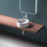 Vasque ronde Glasvilla 40x40x15cm Col804 à poser, sans trou de robinetterie ni trop-plein