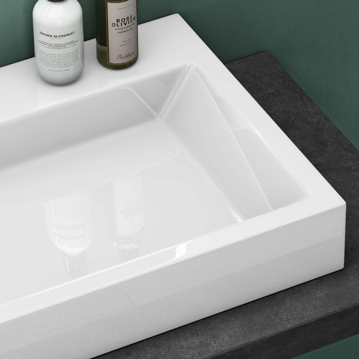 glasvilla Lavabo da Appoggio da Minerale Fuso Lavabo Bagno Sospeso Lavandino Bagno Rettangolare Colossum06