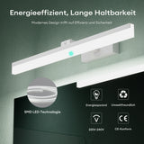 lámpara de espejo LED de 40 cm para baño | lámpara de espejo, 6000K lámpara de baño | giratoria 180° 9W Luxaris