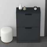 Glasvilla armoire à chaussures coffre à chaussures basculeur à chaussures LxPxH : 60x28x89 cm meuble à chaussures étroit meuble à chaussures01