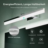 lámpara de espejo LED de 40 cm para baño | lámpara de espejo, 6000K lámpara de baño | giratoria 180° 9W Luxaris