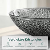 glasvilla Waschbecken Glas Aufsatzwaschbecken Glaswaschbecken Handwaschbecken Waschschale Oval Minerva08