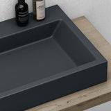 glasvilla Lavabo da Appoggio da Minerale Fuso Lavabo Bagno Sospeso Lavandino Bagno Rettangolare Colossum06