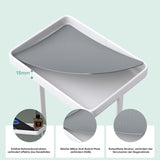 glasvilla Toilettenpapierhalter stehend mit Ablage Klorollenhalter Klopapierhalter freistehend WC Rollenhalter Toilettenständer 16x12x52cm Reglo-04