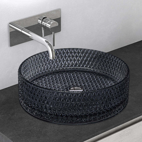 glasvilla lavabo de vidrio lavabo de vidrio sobre encimera lavabo de vidrio lavabo de mano redondo cuenco de lavado