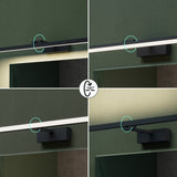 glasvilla Lampada da Specchio LED per Bagno | Lampada a Specchio 4000K, Illuminazione da Parete Ruotabile di 180° 9W Strahlenschön