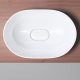 Lavabo Glasvilla, lavabo encastré, blanc Bruxelles 5006A, en céramique avec nano-revêtement