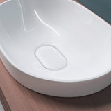 Lavabo Glasvilla, lavabo encastré, blanc Bruxelles 5006A, en céramique avec nano-revêtement