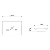 glasvilla Waschbecken Aufsatzwaschbecken, Keramik,weiß mit Nano-Beschichtung Brüssel5096
