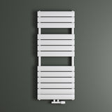 glasvilla Radiateur de Salle de Bain Raccordement Latéral Plat et Raccordement Central Radiateur Panneau Chauffe-Serviettes Horizontal FH