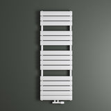 glasvilla Radiateur de Salle de Bain Raccordement Latéral Plat et Raccordement Central Radiateur Panneau Chauffe-Serviettes Horizontal FH