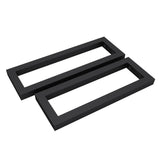 Console murale design Glasvilla en acier inoxydable, support de lavabo, 2 pièces WH01