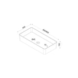 Glasvilla Lavabo de mineral fundido sin orificio para grifo Col102 – Blanco brillante, diseño moderno, suspendido o sobre encimera