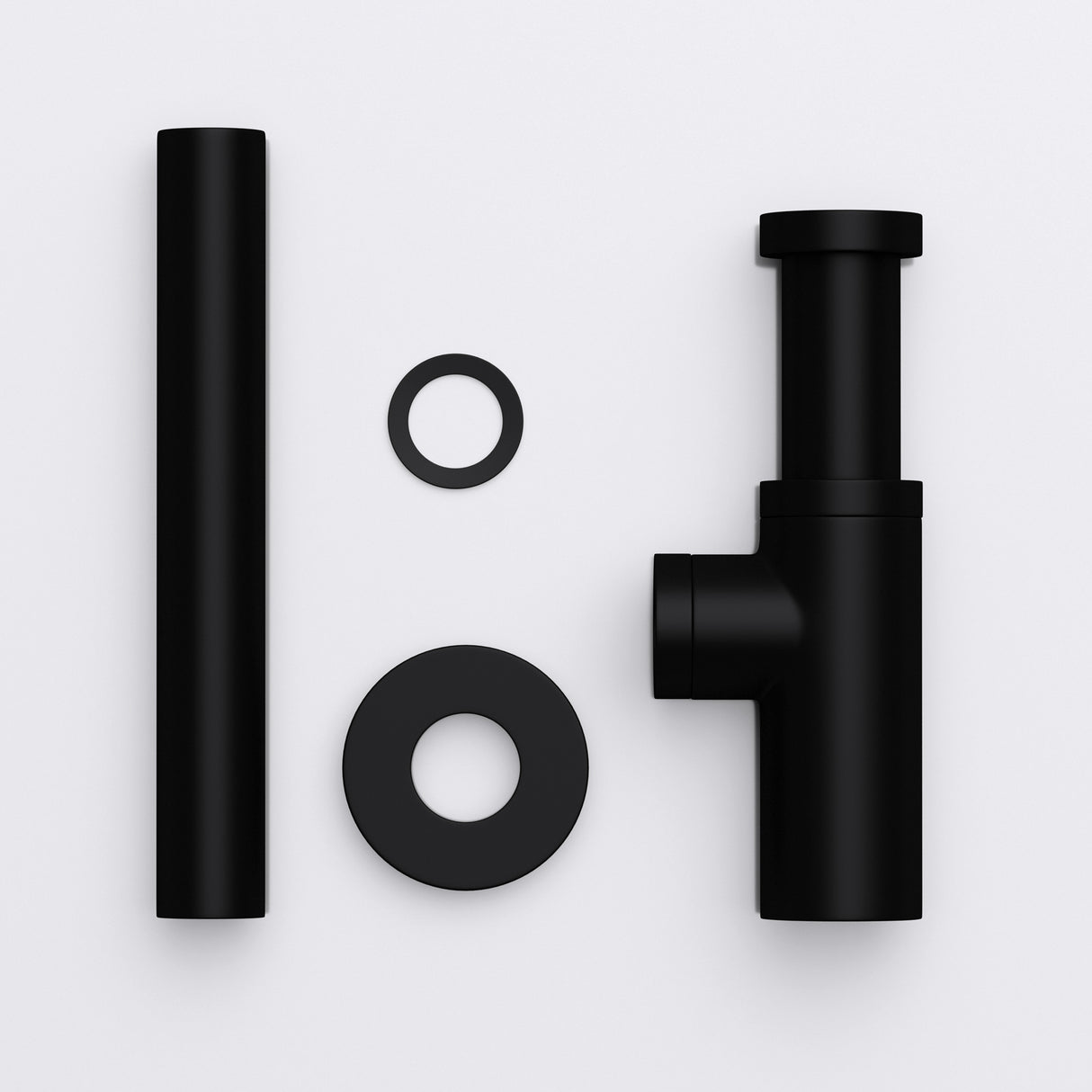 glasvilla Scarico per Lavabo e Mobile Sottolavabo, Sifone Antiodore, Materiale: Ottone, Filettatura di Collegamento