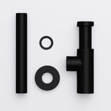 glasvilla Scarico per Lavabo e Mobile Sottolavabo, Sifone Antiodore, Materiale: Ottone, Filettatura di Collegamento