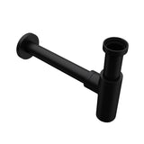 glasvilla Scarico per Lavabo e Mobile Sottolavabo, Sifone Antiodore, Materiale: Ottone, Filettatura di Collegamento