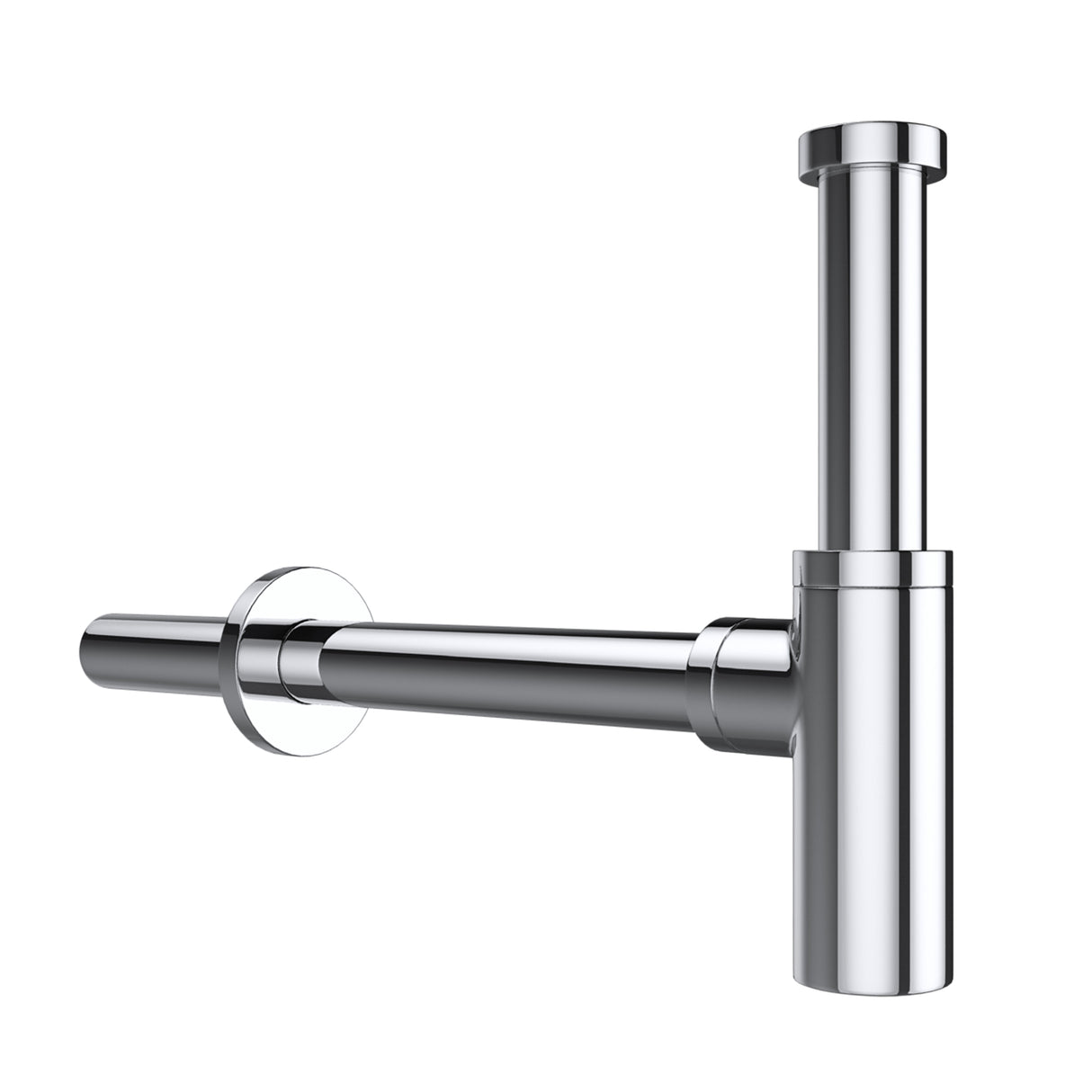 glasvilla Scarico per Lavabo e Mobile Sottolavabo, Sifone Antiodore, Materiale: Ottone, Filettatura di Collegamento