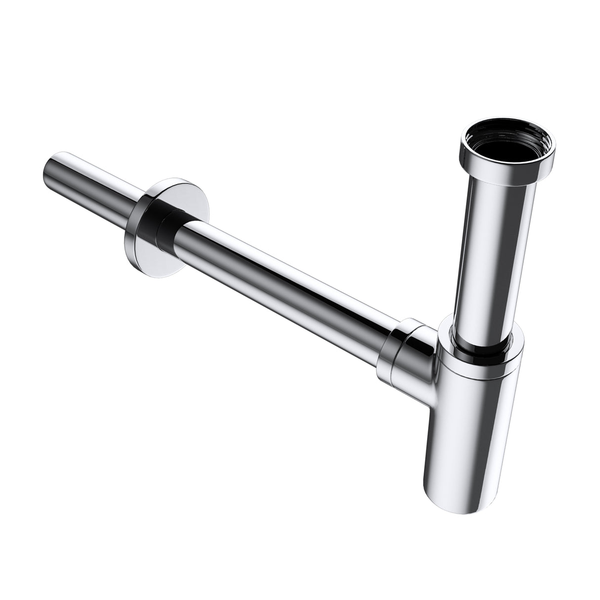 glasvilla Scarico per Lavabo e Mobile Sottolavabo, Sifone Antiodore, Materiale: Ottone, Filettatura di Collegamento